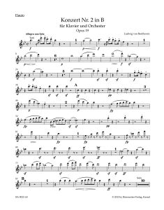 Concerto No.2 in B-flat major Op.19 for Piano (Wind Set)