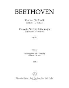 Concerto No.2 in B-flat major Op.19 for Piano (Viola)