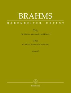 Trio for Violin, Violoncello & Piano in C major Op.87 (Score & Parts)