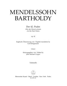 Psalm 42 As the Hart Pants Op.42 (Cello)