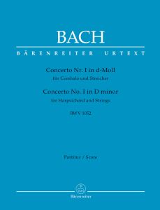 Concerto for Harpsichord No.1 in D minor (BWV 1052) (Full Score, paperback)