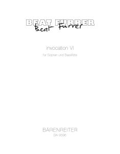 invocation VI for soprano and bass flute (Performance Score)