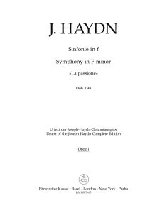 Symphony No.49 in F minor (La passione) (Hob.I:49) (Wind Set)