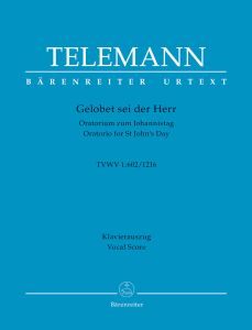 Gelobet sei der Herr, der Gott Israel (TVWV 1:602/1216) (Vocal Score)
