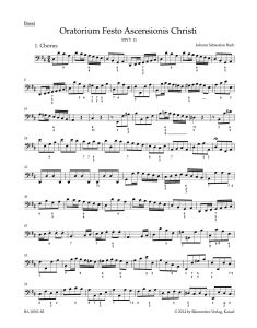 Ascension Oratorio (BWV 11) (Cello/Bass/Bassoon)