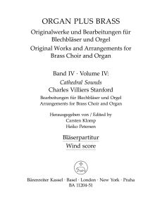 organ plus brass, Volume IV Cathedral Sounds (Wind Score in C)