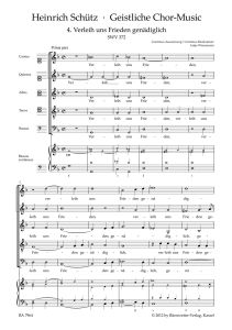 Verleih uns Frieden genädiglich No.4 SWV 372 from Geistliche Chor-Music
