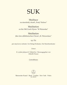 Meditation on the Old Czech Hymn St Wenceslas Op.35a for String Orchestra (Double Bass)