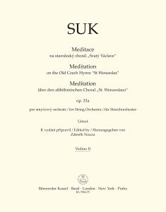 Meditation on the Old Czech Hymn St Wenceslas Op.35a for String Orchestra (Violin II)