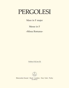Mass in F major - Missa Romana (Chorus II: Violin II)