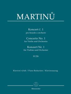 Concerto for Violin No.1 H 226 (Violin & Piano)