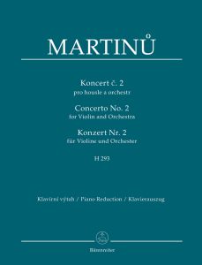 Concerto for Violin No.2 H 293 (Violin & Piano)