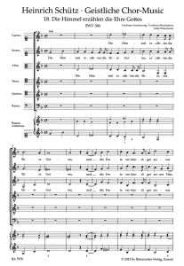 Die Himmel erzählen die Ehre Gottes SWV 386 No.18 from Geistliche Chor-Music