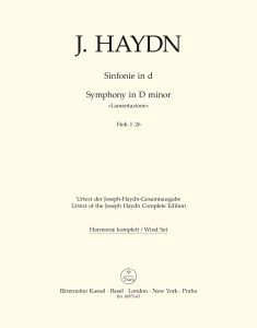 Symphony No.26 in D minor (Lamentazione) (Hob.I:26) (Wind Set)