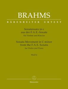 Sonata Movement (Scherzo) in C minor from the FAE Sonata (Violin & Piano)