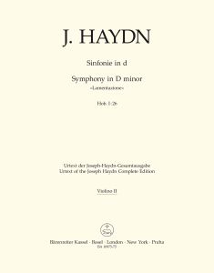 Symphony No.26 in D minor (Lamentazione) (Hob.I:26) (Violin II)