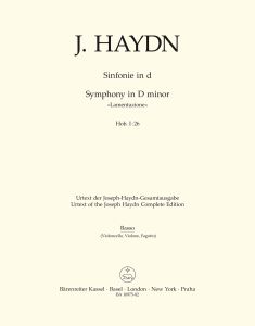 Symphony No.26 in D minor (Lamentazione) (Hob.I:26) (Cello/Bass)