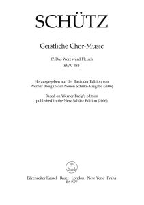 Das Wort ward Fleisch SWV 385 No.17 from Geistliche Chor-Music