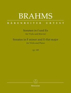 Sonatas in F minor and E-flat major Op.120 for Viola & Piano