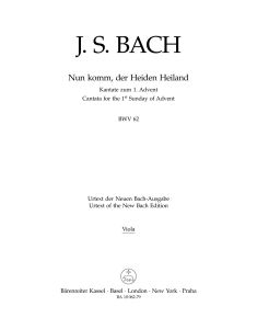 Cantata No.62: Nun komm, der Heiden Heiland (BWV 62) (Viola)