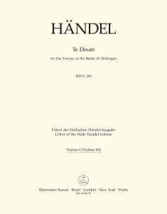 Dettinger Te Deum (HWV 283) (Violin I)