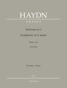 Symphony No.92 in G major (Oxford) (Hob I:92) (Full Score)