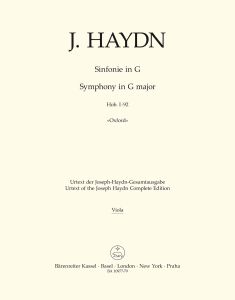 Symphony No.92 in G major (Oxford) (Hob I:92) (Viola)