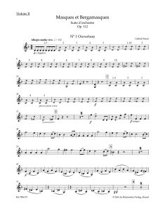 Masques et Bergamasques Op.112 (Violin II)