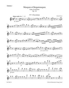 Masques et Bergamasques Op.112 (Violin I)