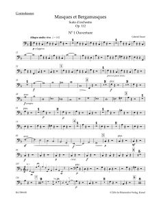 Masques et Bergamasques Op.112 (Double Bass)