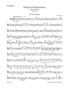 Masques et Bergamasques Op.112 (Cello)