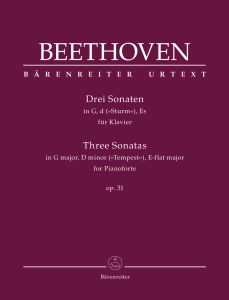 Three Piano Sonatas in G major, D minor, E-flat major Op.31