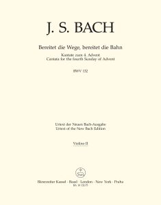 Cantata No.132 Bereitet die Wege, bereitet die Bahn (BWV 132) (Violin II)