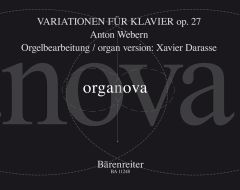 Variations for Piano Op.27 arranged for Organ