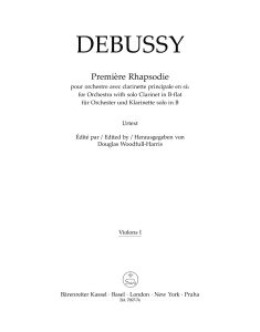 Première Rhapsodie (Rhapsody) (Violin I)