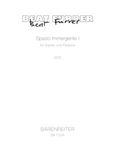 Spazio Immergente I for Soprano and Trombone