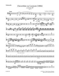 Leonore Overture for Orchestra No.3 Op.72 (1806) (Cello)