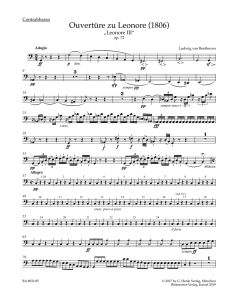 Leonore Overture for Orchestra No.3 Op.72 (1806) (Bass)