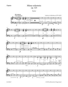 Missa solemnis Op.123 (Organ)