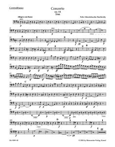Concerto for Violin in E minor Op.64 (Bass)