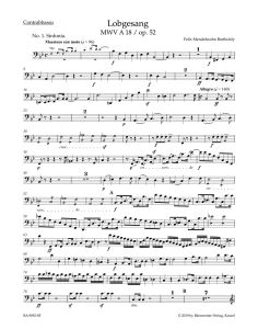 Lobgesang / Hymn of Praise Op.52 MWV A 18 (Bass)