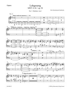 Lobgesang / Hymn of Praise Op.52 MWV A 18 (Organ)
