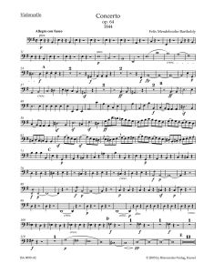 Concerto for Violin in E minor Op.64 (Cello)
