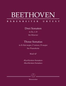 Three Sonatas for Pianoforte E-flat major, F minor, D major WoO 47 (Kurfürsten Sonatas)