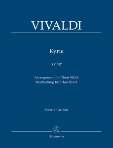 Kyrie in G minor RV 587 (Arrangement for female choir SSAA) (Full Score)