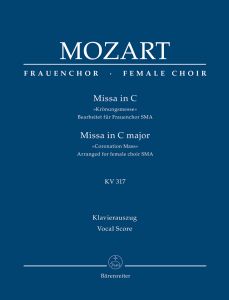 Mass in C major (K.317) (Coronation Mass) (Arrangement for female choir SMezA) Vocal Score