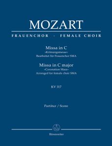 Mass in C major (K.317) (Coronation Mass) (Arrangement for female choir SMezA) Full score