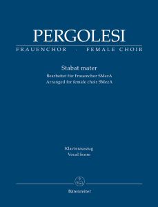 Stabat mater (Arrangement for female choir SMezA) (Vocal score)
