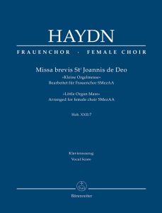 Missa brevis St Joannis de Deo (Little Organ Mass) (Hob.XXII:7) (Vocal Score)