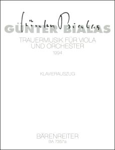 Trauermusik Viola solo and Orchestra (Viola & Piano)